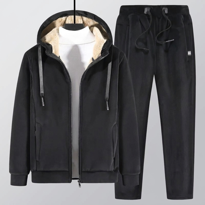 Men’s Borg Hoodie & Trousers Tracksuit Set