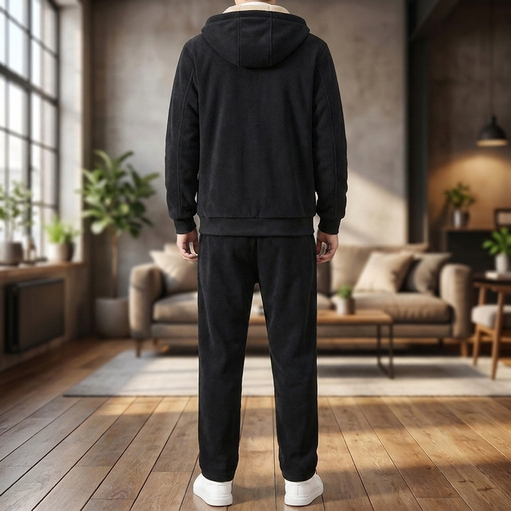 Men’s Borg Hoodie & Trousers Tracksuit Set