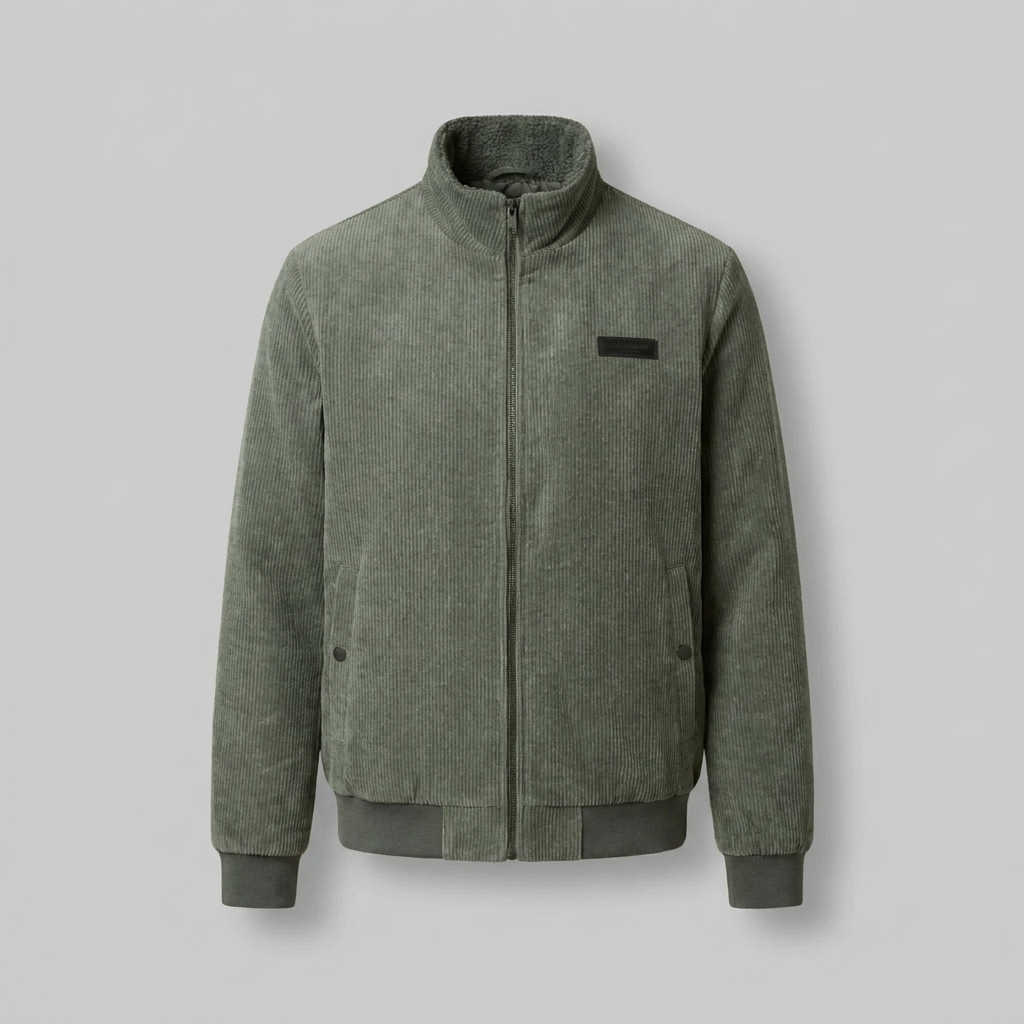 Elegant Corduroy Jacket with Pleasant Warmth