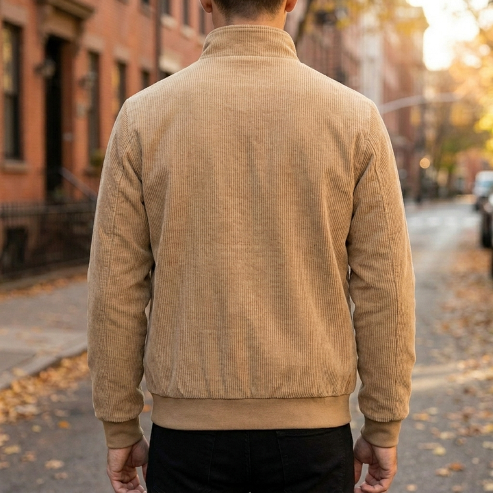 Elegant Corduroy Jacket with Pleasant Warmth