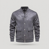 Men’s Button‑Front Bomber Jacket