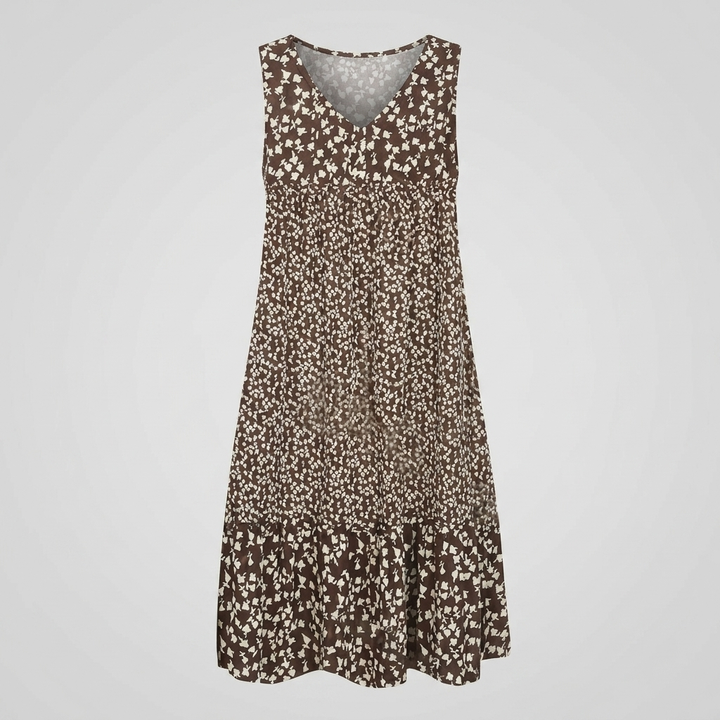 Sleeveless Floral V‑Neck Dress