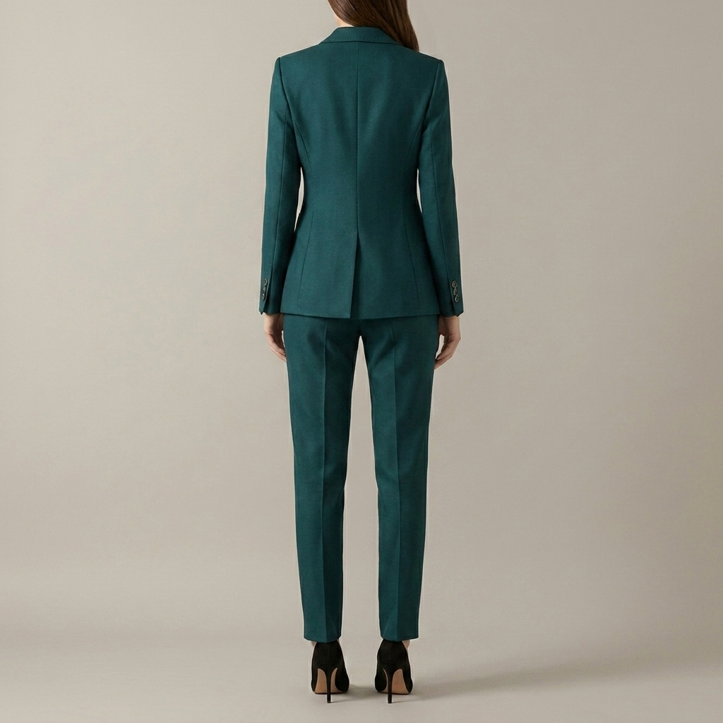 Women’s One‑Button Blazer & Straight Trouser Set