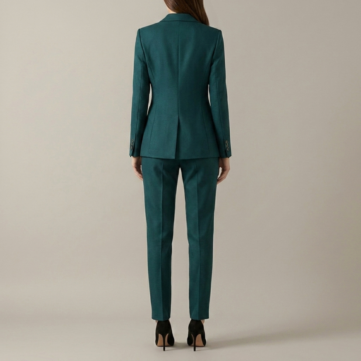 Women’s One‑Button Blazer & Straight Trouser Set