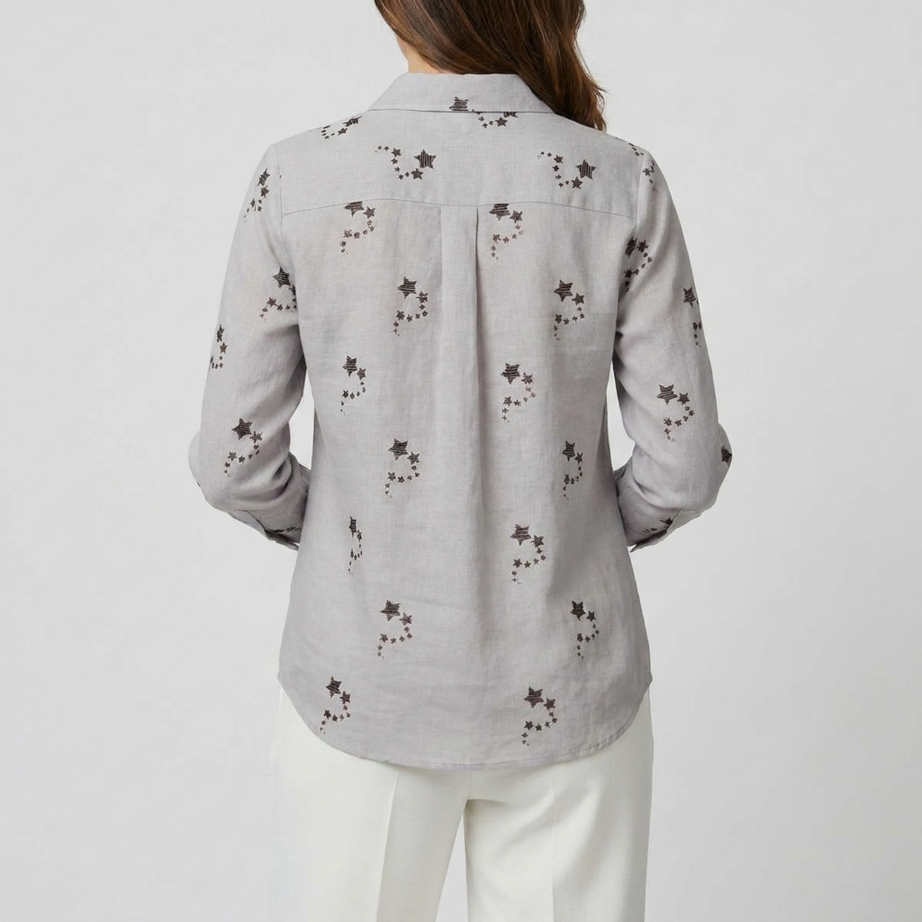 Women’s Long Sleeve Floral Print Blouse – Casual & Chic Top