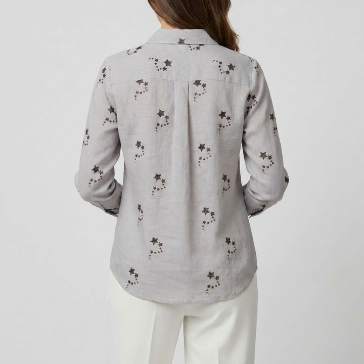 Women’s Long Sleeve Floral Print Blouse – Casual & Chic Top