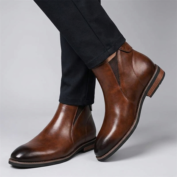 Men’s Brown Chelsea Boots – Pointed Toe