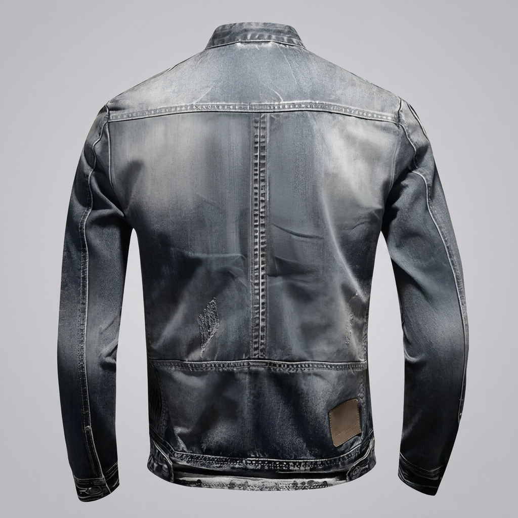 Retro Casual Denim Jacket for Men