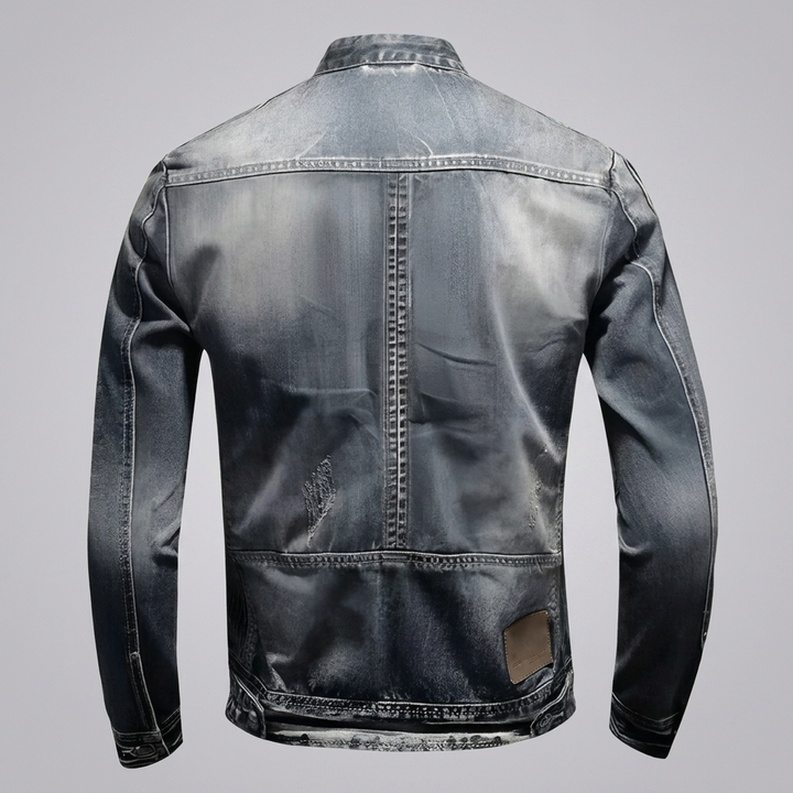 Retro Casual Denim Jacket for Men