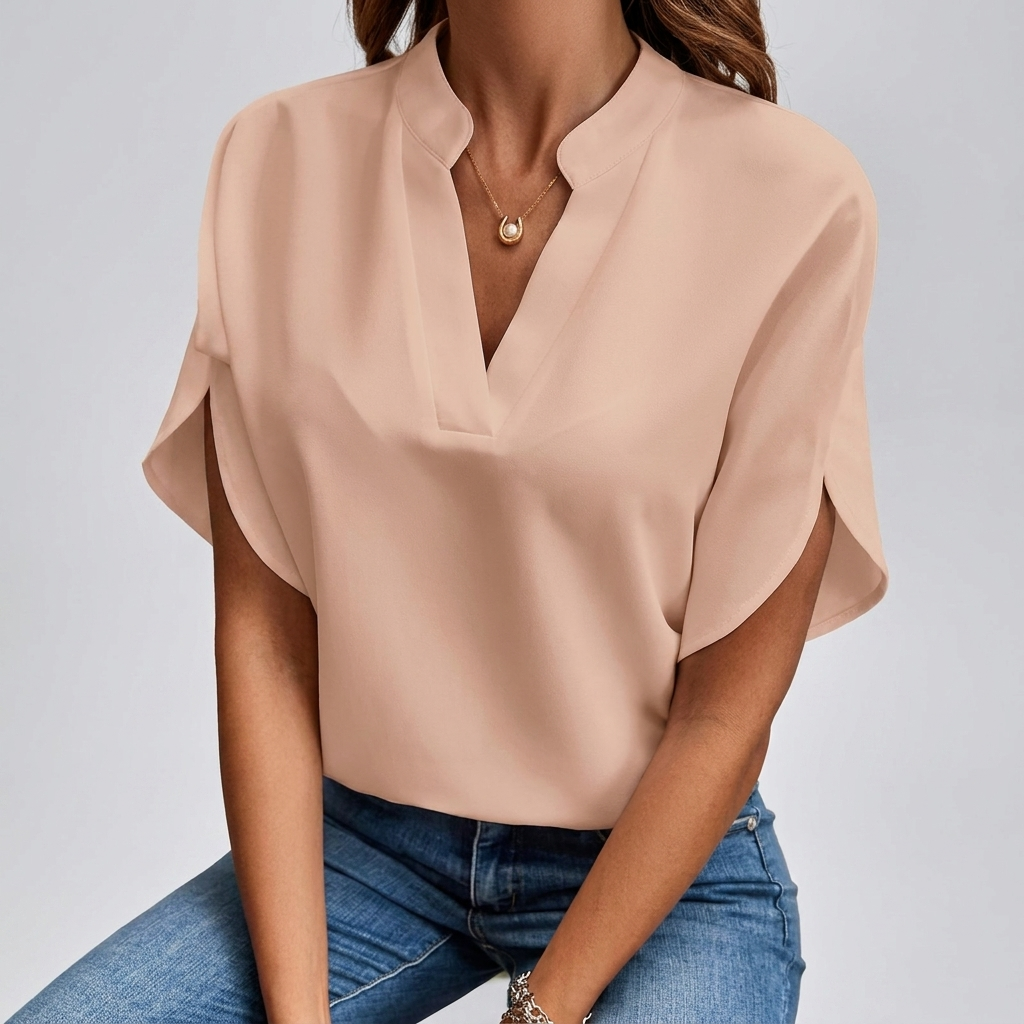 Chic V-Neck Blouse
