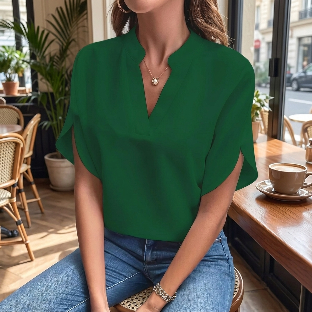 Chic V-Neck Blouse