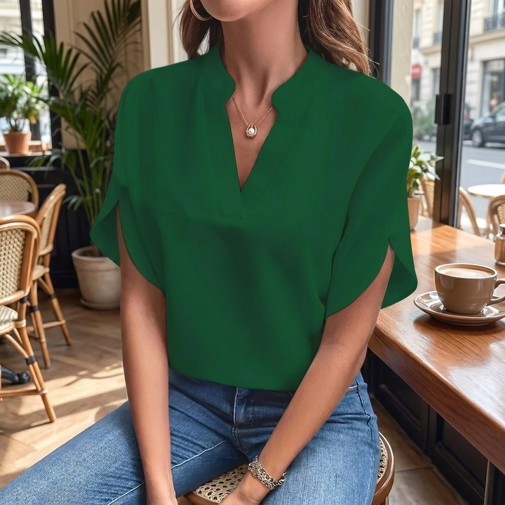 Chic V-Neck Blouse