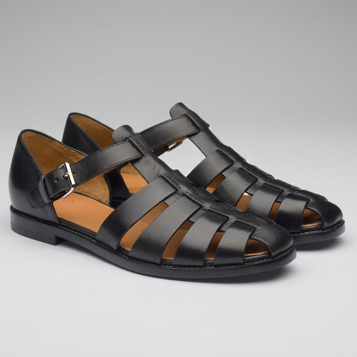 Men’s Genuine Leather Roman-Style Sandals