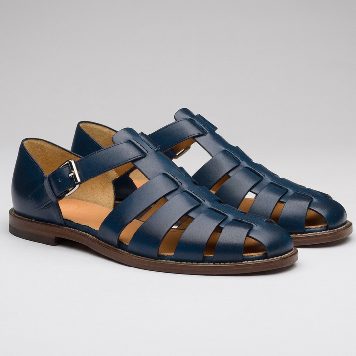 Men’s Genuine Leather Roman-Style Sandals