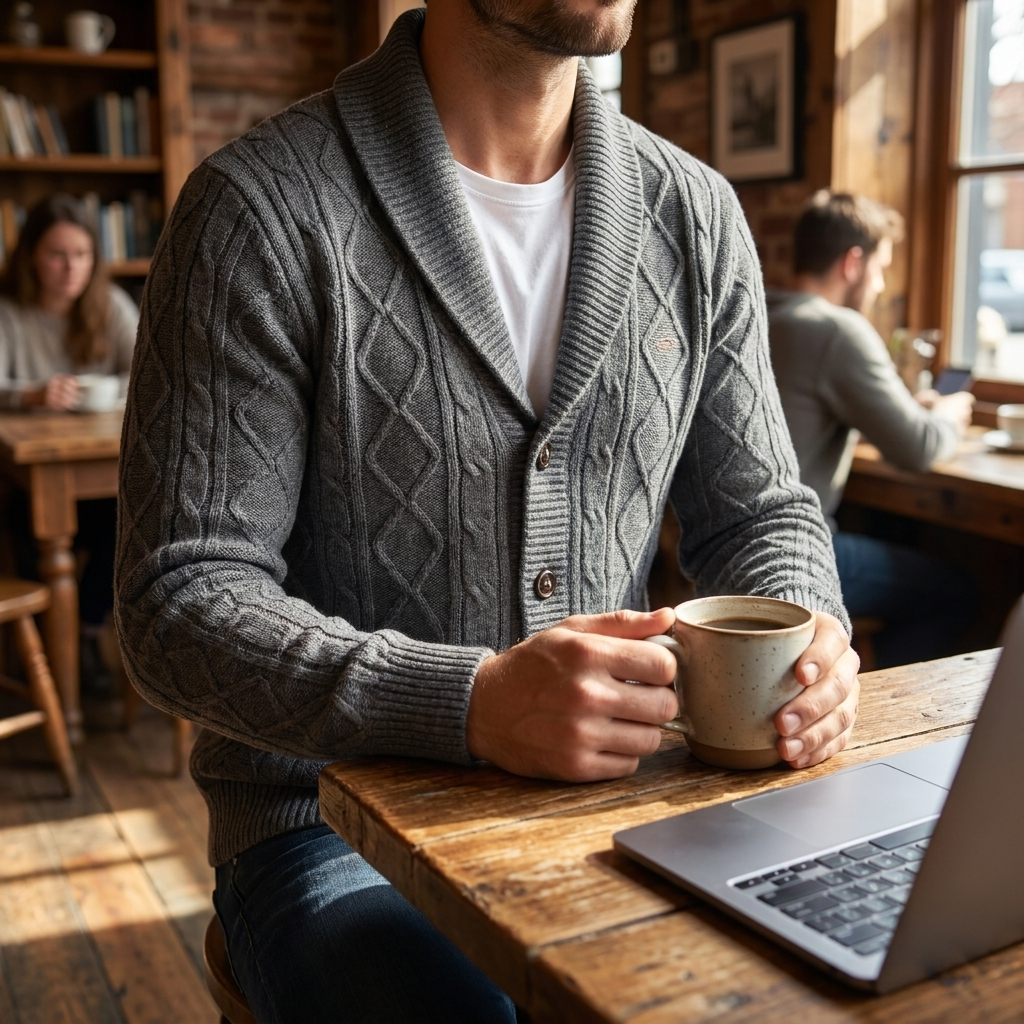 Men’s Classic V-Neck Cardigan