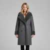 Timeless Lapel Collar Long Coat with Front Buttons for Women