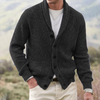 Stylish Long-Sleeve Cardigan for Men with Shawl Collar