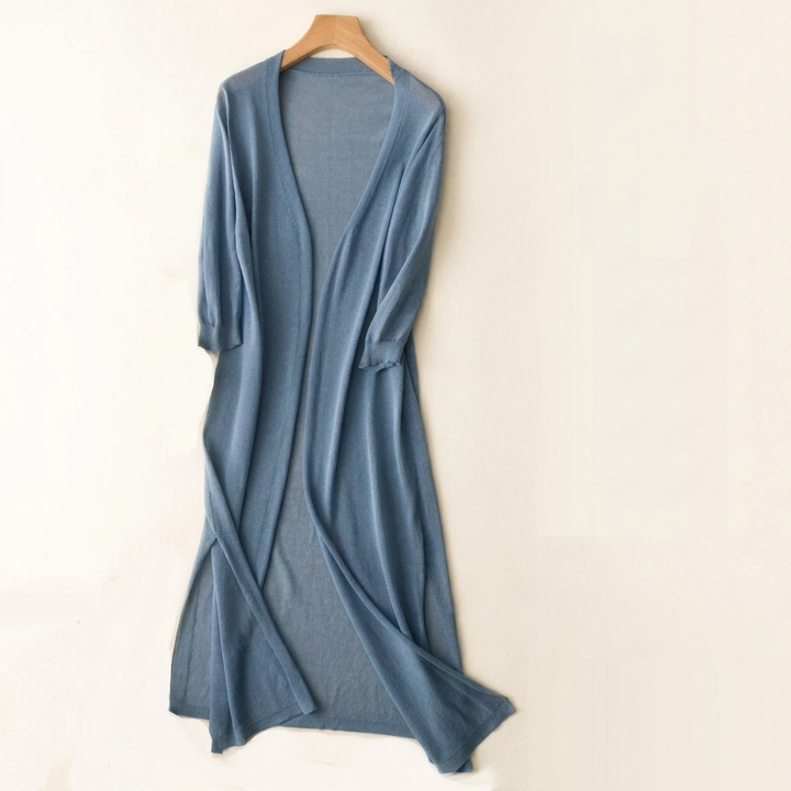 Elegant Long Knit Cardigan for Wome