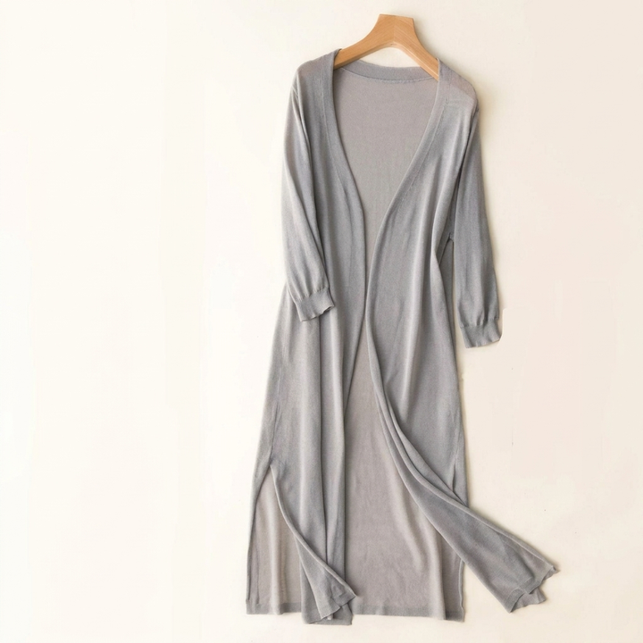 Elegant Long Knit Cardigan for Wome