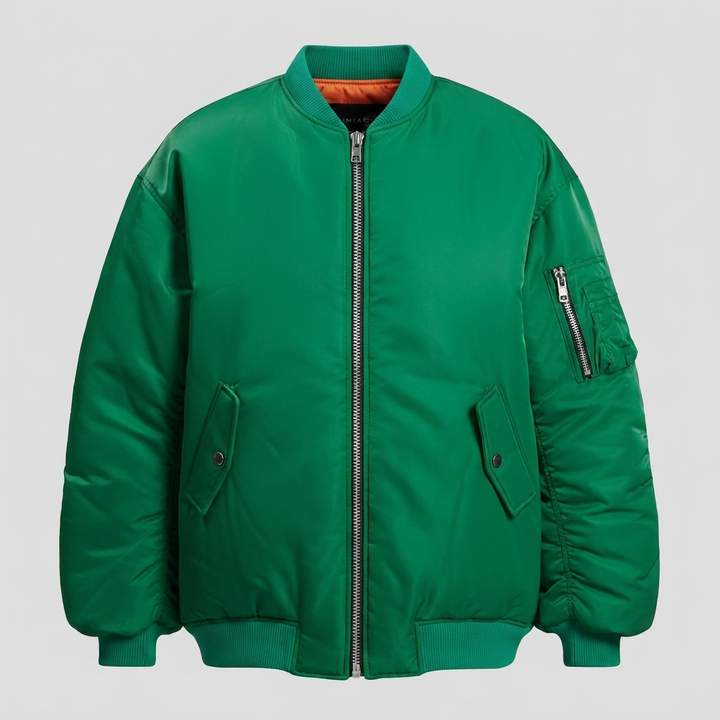 Stylish Oversized Jacket for Women – Full Zip and Long Sleeves