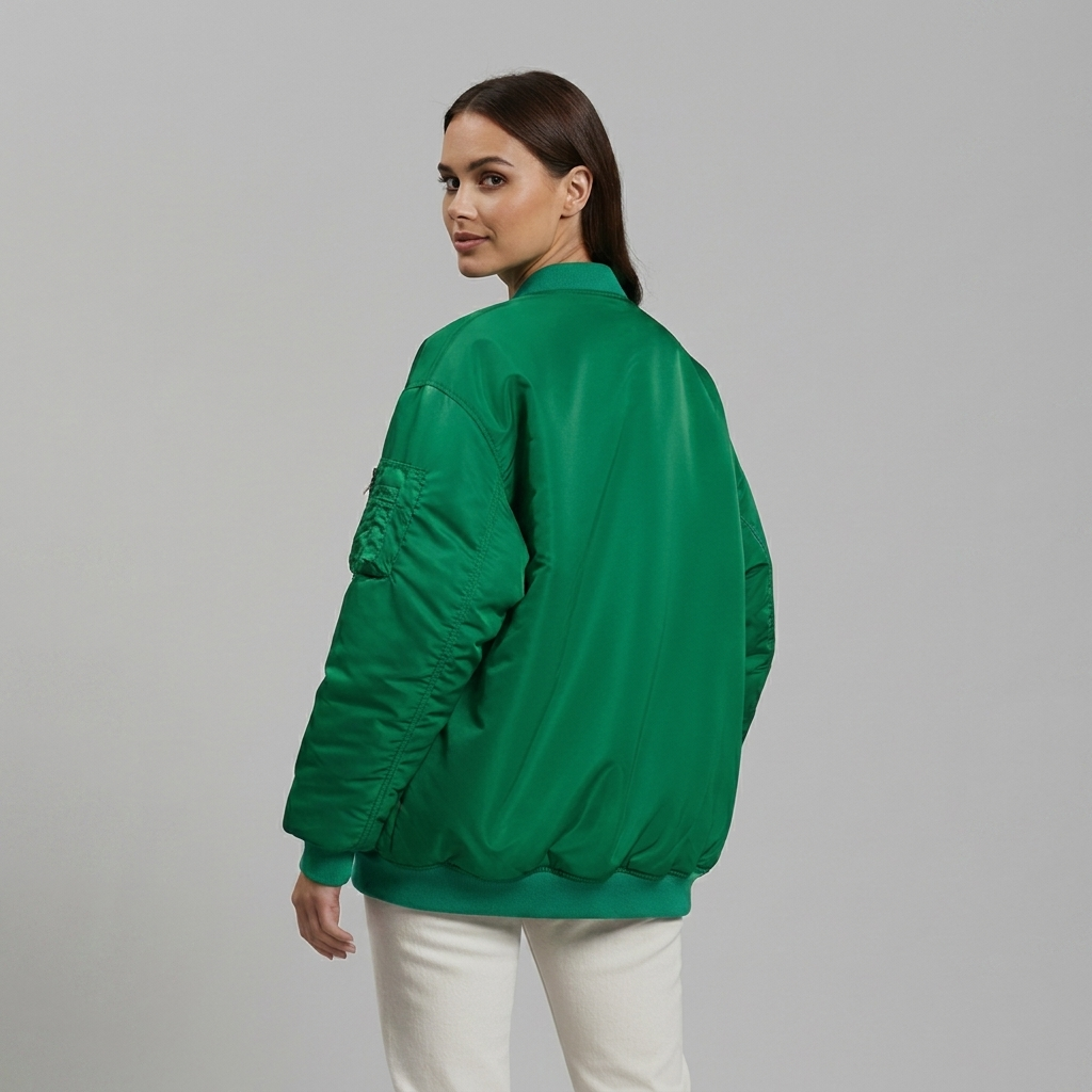 Stylish Oversized Jacket for Women – Full Zip and Long Sleeves