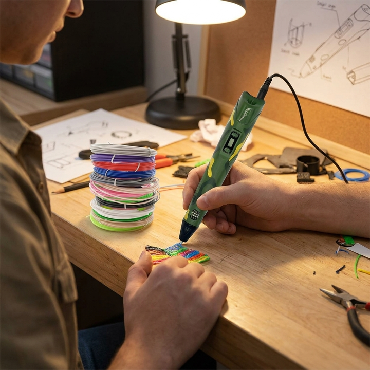 3D Printing Pen with LCD