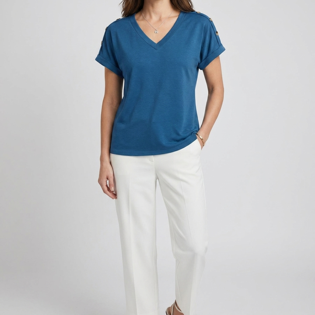 Women’s Casual V-Neck Tee