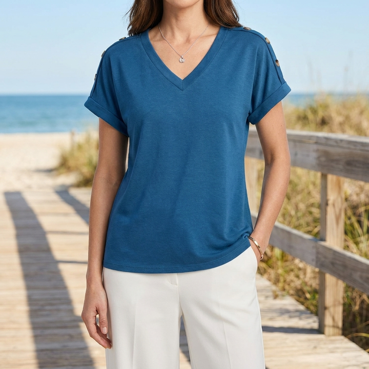 Women’s Casual V-Neck Tee