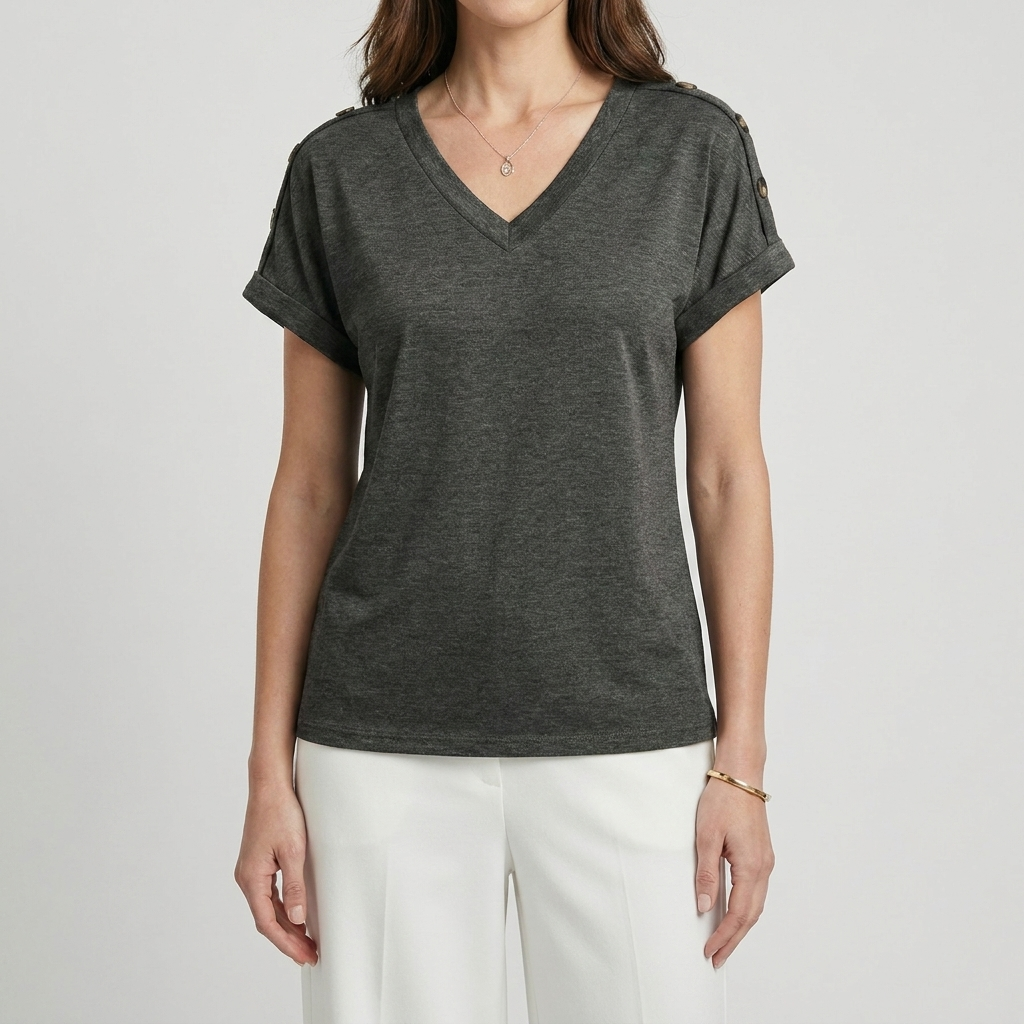 Women’s Casual V-Neck Tee