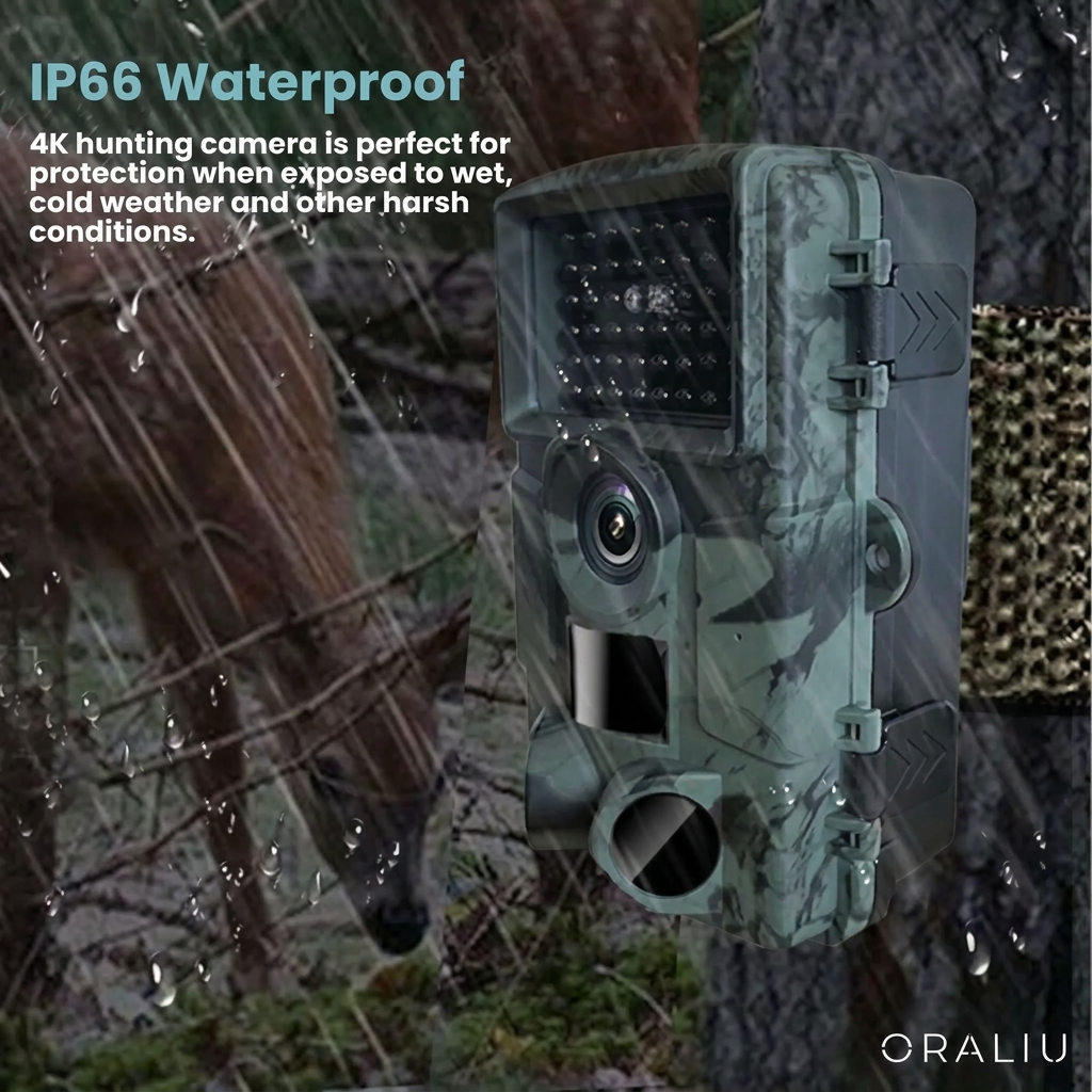 Compact 4K Wildlife Camera with 60MP Sensor and Mobile App