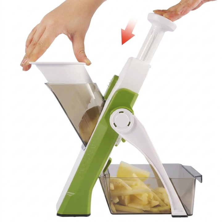 Safe & Versatile 5-in-1 Vegetable Cutter for Home Use