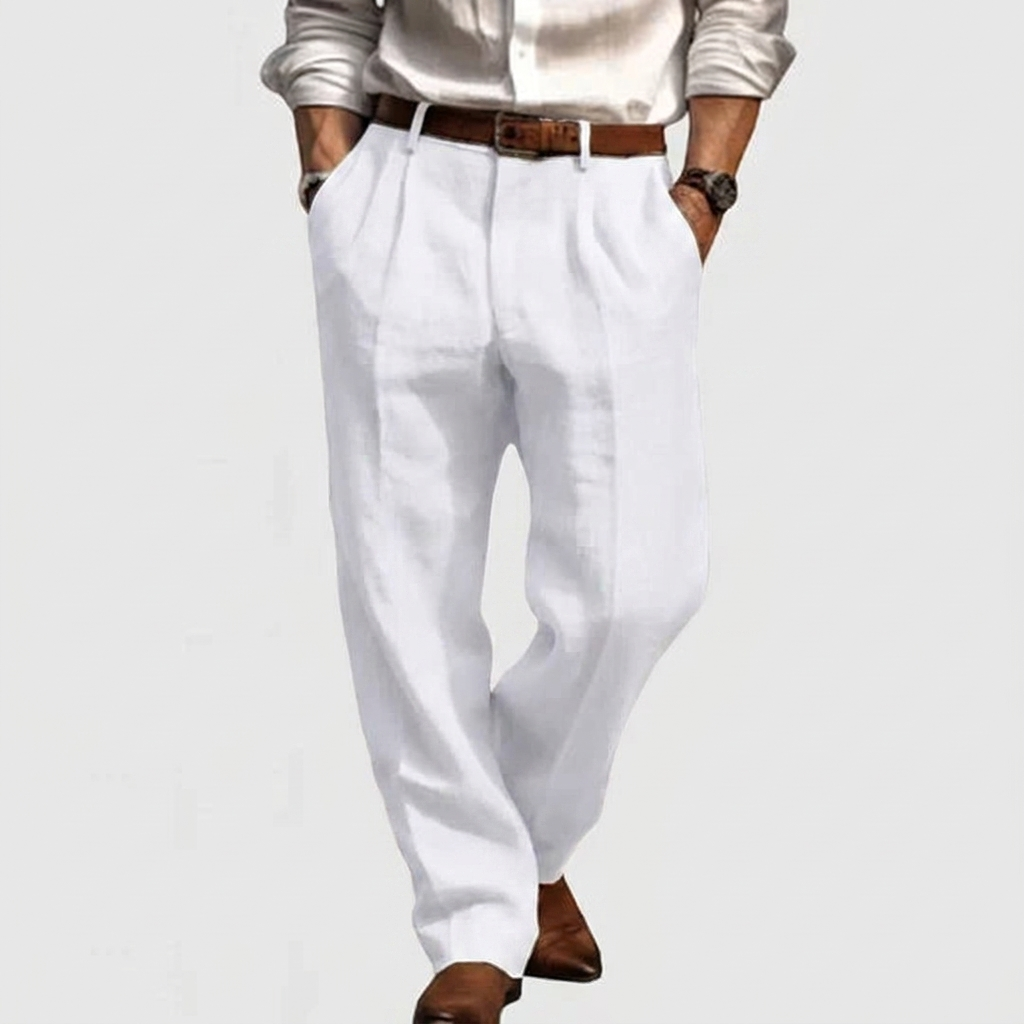 Men’s Cotton-Linen Casual Trousers – Relaxed Elegance for Everyday Comfort