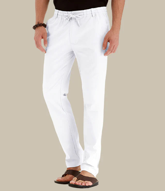 comfortable Summer Pants with Elastic Waistband for Men