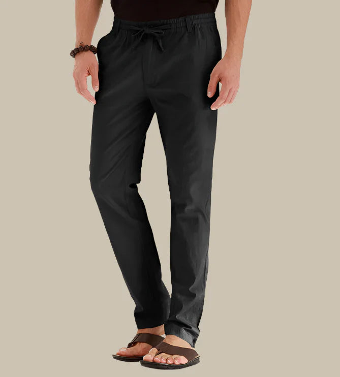 comfortable Summer Pants with Elastic Waistband for Men