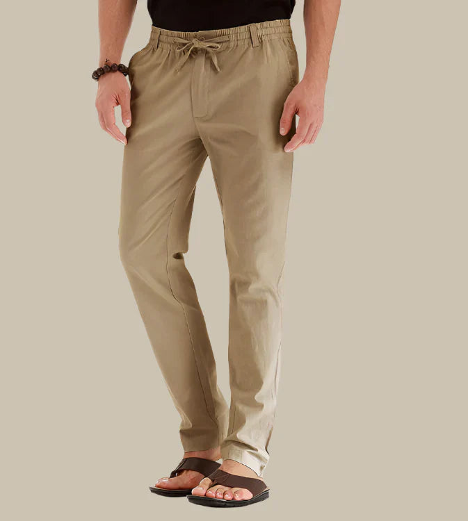 comfortable Summer Pants with Elastic Waistband for Men