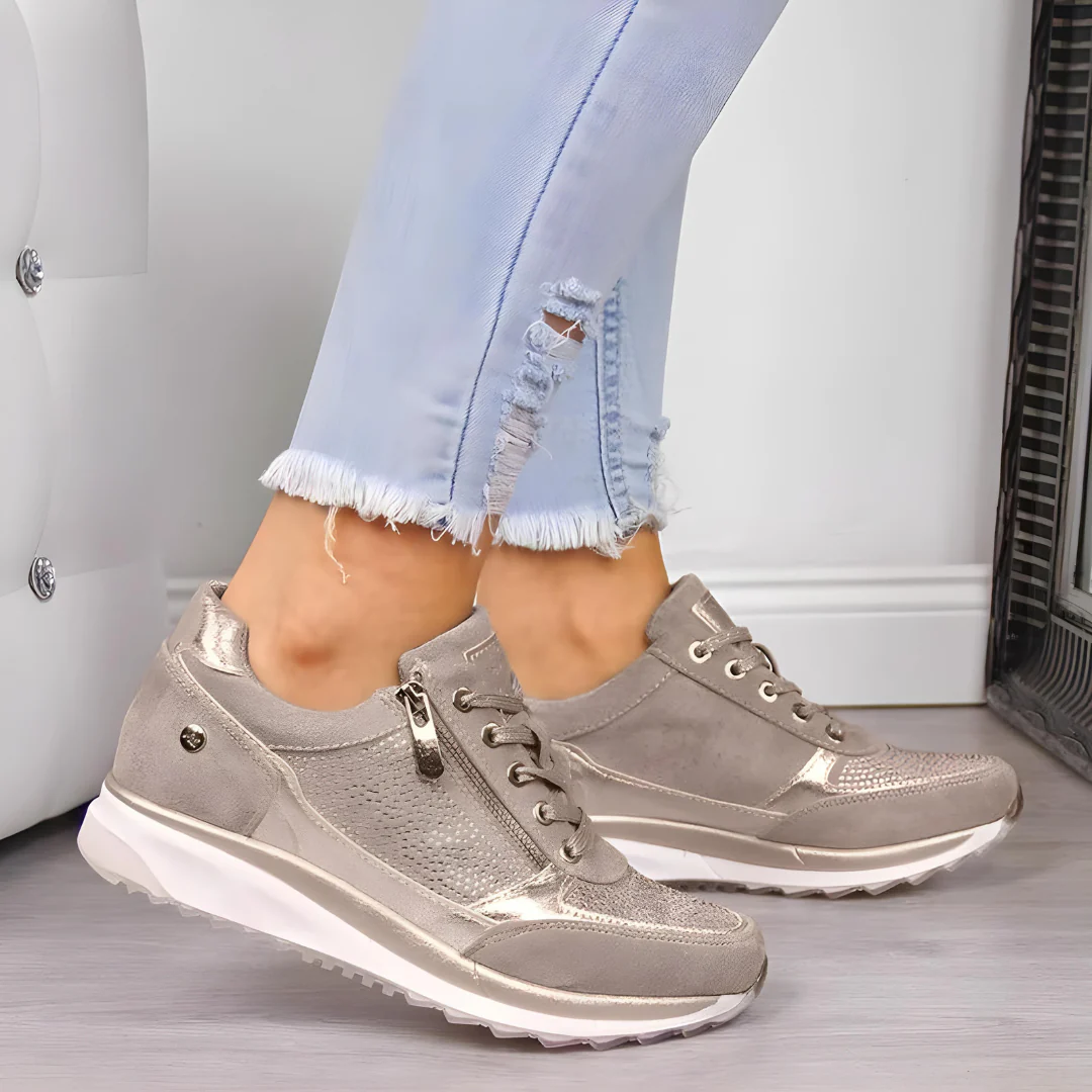 Chic Sneaker with Zip Detail