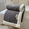 Diamond Knit Sherpa Blanket