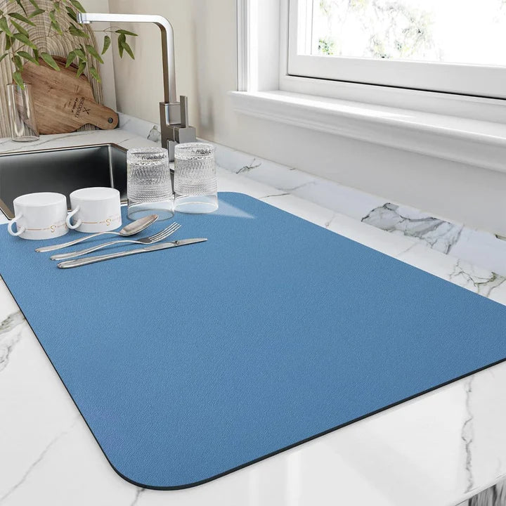 Quick-Dry Kitchen Dish Drying Mat