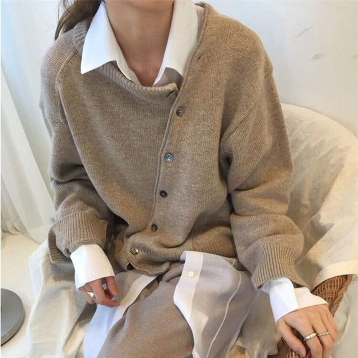 Soft fine Wool-like Wrap Cardigan Effortless Elegance with Luxurious Warmth