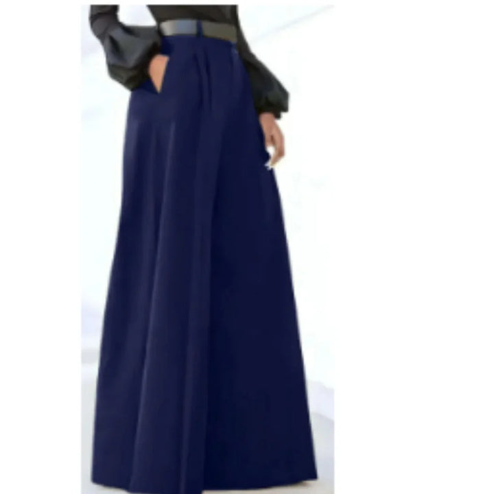 Women’s Wide-Leg Trousers – Solid Color Elegance for Every Occasion
