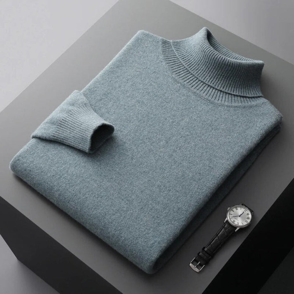 Men’s Knit Turtleneck Sweater – Refined Winter Layer