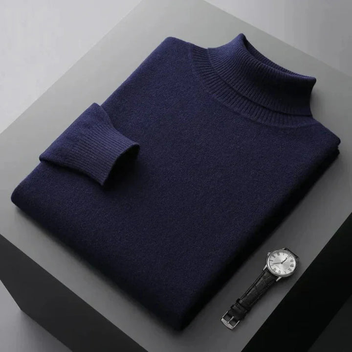 Men’s Knit Turtleneck Sweater – Refined Winter Layer